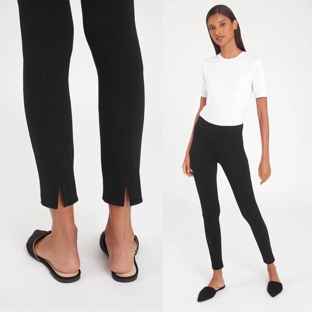 Cuyana Black Skinny Ponte Ankle Pants